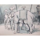 ENGLISH SCHOOL, MID 20TH CENTURY. A collection of five sketches, variously pencil, pen, ink and