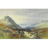 JOHN SHAPLAND. Tavy Cleave, signed, watercolour heightened with gouache ,20 1/4 x 30 in; sold with