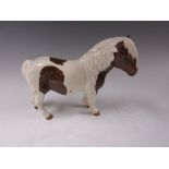A Beswick Shetland Skewbald Pony "Hollydell Dixie", marked BCC 1995 collectors model