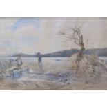 SAM BOUGH. 'Sketch, Loch Maree', inscribed as title, signed, watercolour,12 x 18 in; and a