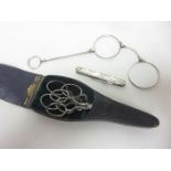 An Edward VII silver cased folding Knife and Button Hook, Birmingham 1905, pair of silver cased