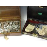 A collection of British Coins contained in two boxes, to include a Henry III long void cross