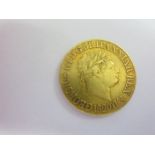A George III rare closed "2" variety Sovereign, 1820