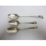 A George II Irish silver Gravy Spoon old english pattern, Dublin 1758, maker: J Pasley, a bottom