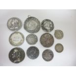 Ten various silver Coins and Tokens including Edward I Penny, Henry VIII (in name of HenryVII)