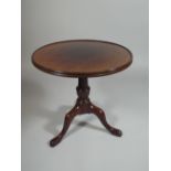 A Good Quality Circular Mahogany Wine Table.