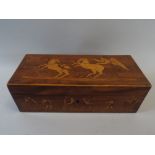 A 19th Century Rosewood Veneered Box Inlaid on all Sides with Classical Figures.