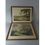 A Pair of French Coloured Sporting Prints After Samuel Hewitt, Duck Shooting and Partridge Shooting.