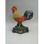 A Reproduction Cast Metal Door Stop in The Form of A Cockerel (Plus Vat).