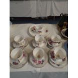 A Duchess Rose Pattern Part Tea Set.