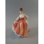 A Royal Doulton Figure Fair Lady (Coral Pink)  HN 2835.