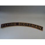 A Reproduction Cast Metal Railway Engine Plate, Flying Scotsman (Plus Vat).