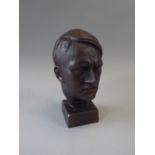 A Cast Metal Bust, Adolf Hitler.