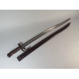 A Brass Handled Bayonet,