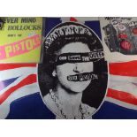 A Collection of Sex Pistols Ephemera to include Anarchy In The UK LP with Posters with Poster.