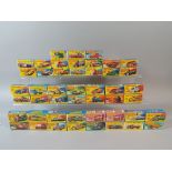 A Collection of Forty Six Boxed Matchbox Toys, All in Very Good Condition, Mainly Cars, Buses,