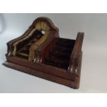 An Unusual 19th Century Mahogany Boot Scraper/Brush with Brass Mounts and Hinged Top to Facilitate