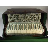 A Cased Piano Accordion, Pancotti, Macerata, Italia.