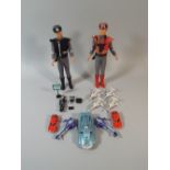 A Collection of Loose Captain Scarlet Items to include Two Spectrum Patrol Cars,