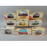 A Collection of Nine Corgi Classics and Commercial Classic Buses and Trucks to Include 97018