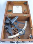 A Circa 1926 Hezzanith Sextant, in the original case with all fittings and accessories, a test