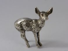 A Silver Figure of a Fawn, London hallmark, dated 1977, mm Smc, approx 46.2 gms