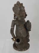 A West African Terracotta Yoruba Maternal Figure, approx 36 x 17 cms Note: An object of prayer and