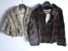 A Vintage Petersen & Bailey San Francisco Grey Mink Collar Jacket, together with a Irene Spierer New