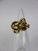 A 9ct Yellow Gold 'Knot Ring', Size L, approx 8.7 gms