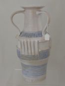 A Mid 20th Century Studio Pottery Vase, signed Marc Vincent dated 1978, with three handles and