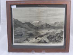 Original Wood Engraving 19th Century Print, entitled Afghan War, 'The Khoord Khyber, with the