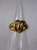 A 9ct Yellow and Rose Gold Dress Ring, size O, approx 4.8 gms