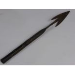 An Indo Persian Spearhead, spearhead and shank approx 36 cms.