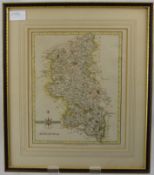 Miscellaneous Antique Maps, including Buckinghamshire and a General View of Florence together with a