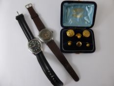 A Vintage Eloga Gentleman's Stainless Steel Wrist Watch, together with an HMT Stainless Wrist Watch,