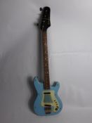 A Vintage Hagstrom 'Futurama' Bass Guitar, finished in baby blue, Serial Nr 544507, made in Sweden