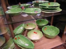 A Quantity of Beswick 'Salad Ware', including various salad bowls, two crudities dishes and