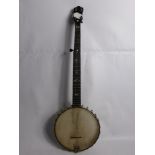 A Circa 1903 'Clifford Essex' Open Back Five String Banjo, the banjo has a mahogany neck with an