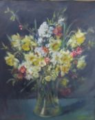 19th Century Oil on Canvas, attributed to Flora Tompkins 1872-1960 depicting 'Spring Blossoms',