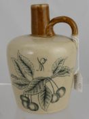 Port Dundis Pottery Flagon, depicting cherry's, impressed marks to base, approx 18 cms