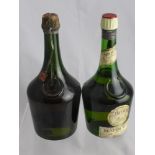 Two Vintage Bottles of Benedictine Liqueur, dated 1950 and 1940.