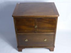 A Victorian Oak Single Drawer Pot Cabinet, approx 70 x 65 x 50 cms