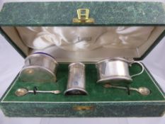 A Silver 'Harrods' Cruet, London hallmark, mm PWB, approx 206 gms in the original box.