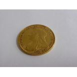 A Queen Victoria Full Gold Sovereign, dated 1895.