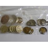 A Collection of Miscellaneous Coins, including three silver florins, 1898 shilling, three silver