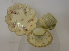 Miscellaneous Antique Porcelain, including two hand painted Coalport plates, two Royal Doulton