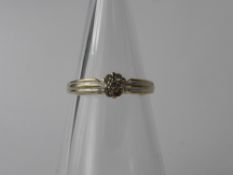 A Lady's 585 Yellow Gold and Diamond Ring, size O,approx 3.8 gms with a further lady's ring size