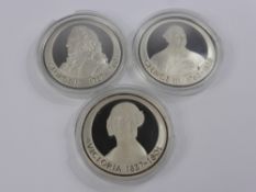 A Set of 41 Birmingham Mint Solid Silver "The Kings and Queens of The British Isles",