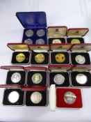 A Collection of Miscellaneous Pobjoy Mint Silver Proof Commemorative Concorde Crownmedal,
