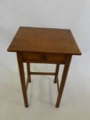 Small Oak Occasional Table, with single drawer, approx 44 x 50 x 79 cms
